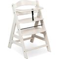 Hauck Hochstuhl Alpha+ ab 6 Monaten bis 90 kg Schutzbügel & 5-Punkt-Gurt Creme