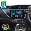 9" 4G+64G Android 14 Autoradio CarPlay GPS Navi WIFI Für Toyota Auris 2013-2016