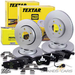 TEXTAR BREMSSCHEIBEN +BELÄGE VORNE+HINTEN FÜR VW MULTIVAN TRANSPORTER BUS T6TEXTAR BREMSENSET VAØ308/HAØ294 FÜR 16 ZOLL BREMSE