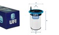UFI Kraftstofffilter für ALFA ROMEO GIULIETTA CITROEN PEUGEOT