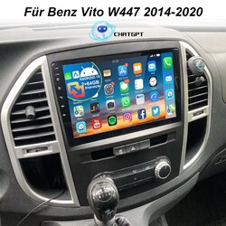 Android 15 Chatgpt Autoradio Für Mercedes Benz Vito W447 2014-20 GPS Nav CarPlay