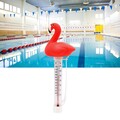 Schwimmendes Pool-Thermometer, Flamingo-Messgerät, bruchsicher, Spa mit Schnur,