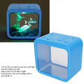 Kleines LED-Licht Mini-Aquarium mit abnehmbarem Aquaponic-Betta-Fischbecken Büro