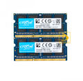 Crucial 16GB8GB 4GB 2Rx8 PC3L-12800S DDR3-1600MHz SODIMM Laptop-Speicher RAM LOT