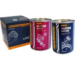 DENCKERMANN A210338 Ölfilter MANNOL Spülung + Additiv Öl für MG ZS ZT ZT- T