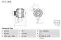 BOSCH 0 986 044 470 Lichtmaschine Generator 140A 14V für VW PASSAT Variant (3B6)