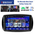 Für Smart Forfour Fortwo 453 ﻿Carplay Android14 2+64G RDS Autoradio GPS NAVI BT