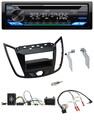JVC Bluetooth Lenkrad USB DAB CD Autoradio für Ford C-Max Kuga matt schwarz