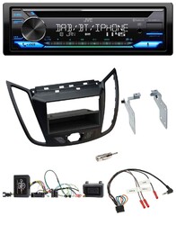 JVC Bluetooth Lenkrad USB DAB CD Autoradio für Ford C-Max Kuga matt schwarz
