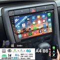 DAB+ 6+128G GPS Carplay Autoradio Android KAM Für Audi A4 2000-08 S4 8E 8H B6 B7
