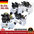 9L - 50L Flüsterkompressor Druckluft Kompressor Luftkompressor Silent DE