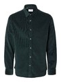 SELECTED Herren Hemd Langarm Regular Fit Baumwolle Schwarz Gr. L