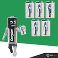 5 x Energizer Ultimate Lithium 9V Block E-Block 6FR22 Batterie - Rauchmelder