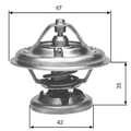 Thermostat Kühlmittel GATES TH12680G1 für SSANGYONG PUCH MERCEDES KLASSE MODELL