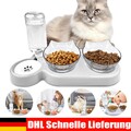 Futternapf Wassernapf Hundenapf Fressnapf für Hunde und Katzen Doppelschale