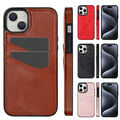 Schutz Handy Hülle Hülle mit Kartenfach Für iPhone 16 15 14 13 12 Pro Max Cover 