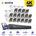 ANNKE 8MP 4K POE Überwachungskamera Mit Audio 12MP NVR Farbnachtsicht IP Kamera