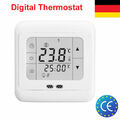 Raumthermostat Fußbodenheizung Raumtemperaturregler Raumregler Digital LCD Weiß