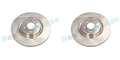 2x RAP BRAKES BREMSSCHEIBEN 345mm BELÜFTET VORNE passend für AUDI A4 A5 A6 A7 Q5