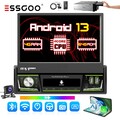 1 DIN DAB+ Autoradio Radio CarPlay Android 13 Auto GPS BT Touch Screen 4+64G Cam