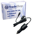 KFZ Ladekabel 5V / 2A mit Mini USB integrierte TMC Antenne für Navigon 70 Plus