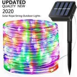 2/4Stück LED Lichtschlauch Lichterschlauch Garten Deko Außen Innen Lichterkette