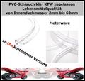 PVC-SCHLAUCH klar AQUARIUM WASSERSCHLAUCH LUFTSCHLAUCH BENZINSCHLAUCH