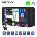 2 DIN 6.8 Zoll Autoradio mit Apple Carplay Touchscreen Bluetooth + Kamera AUX TF