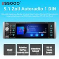 1 DIN Autoradio CarPlay Android Auto Mit 5,1 Zoll IPS Bldschirm Bluetooth AUX FM