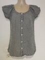 Karierte Bluse Gr. S, NEU, schwarz/weiss
