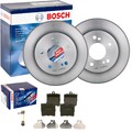 BOSCH BREMSSCHEIBEN +BELÄGE HINTEN passend für MERCEDES C-KLASSE W203 CLK W209 