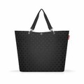 reisenthel shopper XL Einkaufstasche Tragetasche Tasche Glossy Dots Black 35 L