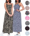 Only Damen Kleid Maxikleid Sommerkleid Damenkleid Viskose ONLNova Life Strap