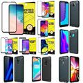 Handy Hülle Carbon Style Silikon Cover Case schwarz +option Schutz Glas Folie 9H