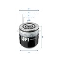 1x UFI Ölfilter u.a. für VW Iveco Renault Fiat Audi Volvo | 23.167.00