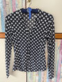COMMA Bluse Damen Gr. DE 34 schwarz-weiß Langarm