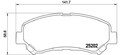 BREMBO Bremsbelagsatz, Scheibenbremse P 79 028 für NISSAN SUZUKI