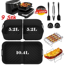 Für Ninja Foodi Flexdrawer 10,4L AF500EU, 3X Heißluftfritteuse Airfryer Zubehör