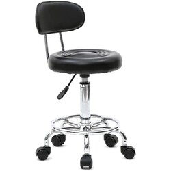 Rollhocker, Arbeitshocker, Drehhocker, Sitzhocker, ergonomisch, schwarz, höhe...