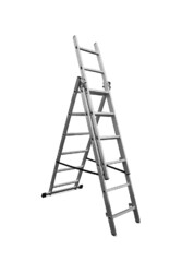 Aluleiter Mehrzweckleiter Multifunktionsleiter Klappleiter Leiter 3 x 6 Sprossen