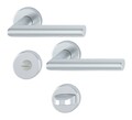 Hoppe Amsterdam Aluminium-Rosetten-Türgriff-Garnitur 1400/42KV/42KVS mit...