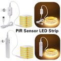 1-5m COB LED Stripe 5V USB Band Leiste Streifen Warm Weiß mit Bewegungsmelder DE