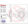 2x Bremsscheibe BREMBO 09.9772.1X passend für AUDI SEAT SKODA VW AUDI (FAW)