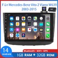 DAB Autoradio Für Mercedes-Benz Klasse W639 Android14 1+32G GPS NAVI RDS BT AHD