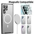 MagSafe Handyhülle Für Samsung Galaxy S21 S22 S22+Metall Bumper Schutzcase Cover