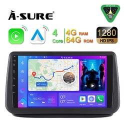 Android15 4+64GB Autoradio DAB+ Carplay Navi BT FM Für Opel Meriva B 2010-2017