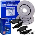 ATE PowerDisc BREMSSCHEIBEN+ CERAMIC BELÄGE für VW GOLF 5 GTI R32 PASSAT AUDI S3