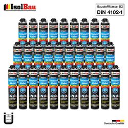 Dämmstoffkleber B2 PU-Klebeschaum Dämmplatten 30 x 750ml Perimeterkleber EPS XPS