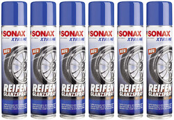 6x SONAX XTREME ReifenGlanzSpray Wet Look 400 ml