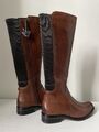 Caprice hohe Leder Stiefel, Reiter, Cognac/Braun, Gr. 37,5 Neu UVP 149,- €